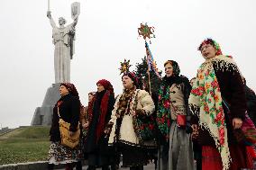 Carollers in Kyiv